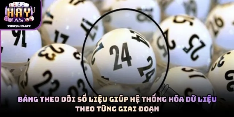 Bảng theo dõi số liệu giúp hệ thống hóa dữ liệu theo từng giai đoạn