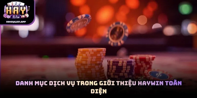 Danh mục dịch vụ trong giới thiệu haywin toàn diện