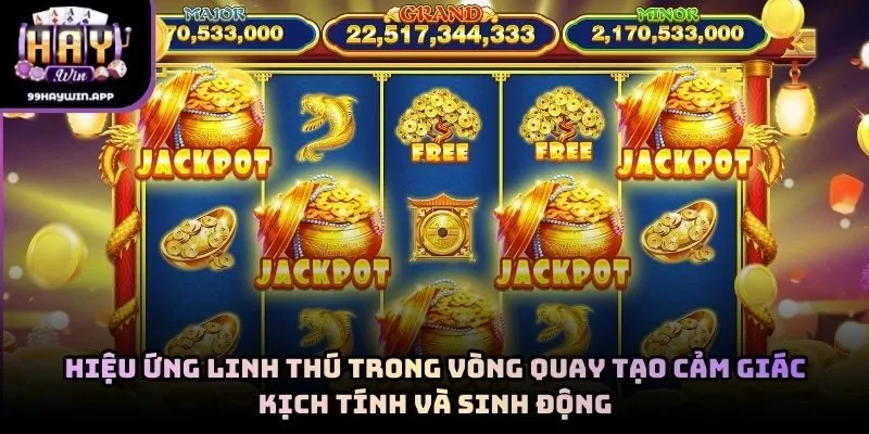 Hiệu ứng linh thú trong vòng quay tạo cảm giác kịch tính và sinh động