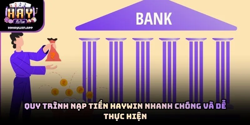Quy trình nạp tiền haywin nhanh chóng và dễ thực hiện